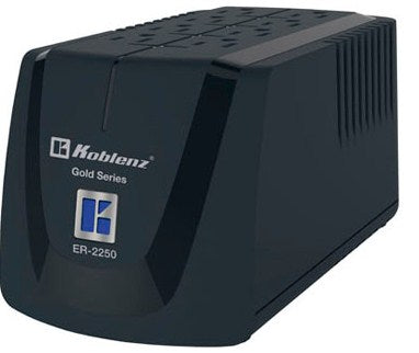 Regulador KOBLENZ ER-2250 - 6, Negro, Hogar y Oficina, 2250 VA, 1000 W Regulador KOBLENZ ER-2250 - 6, Negro, Hogar y Oficina, 2250 VA, 1000 W